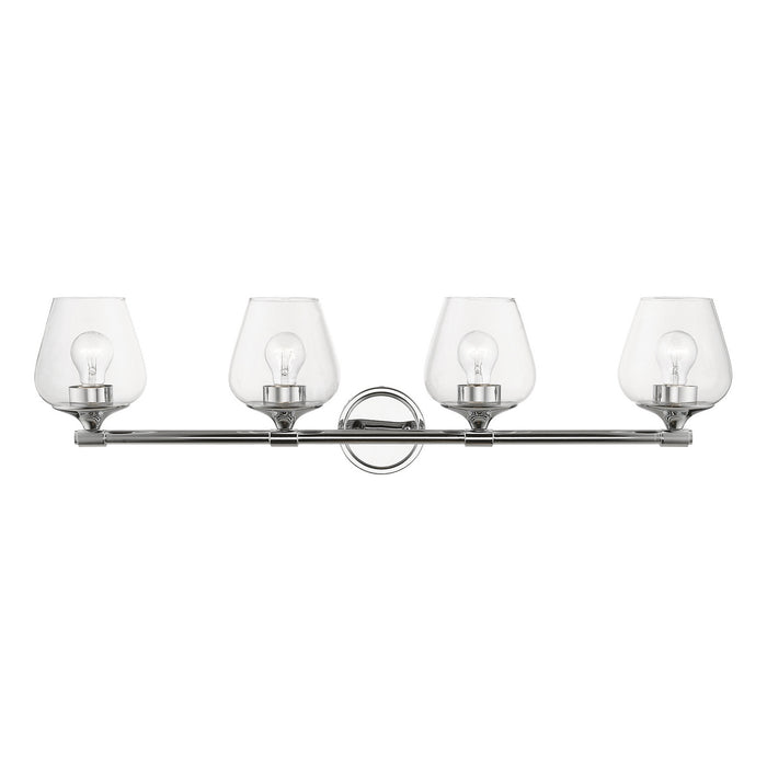 Livex Lighting 17474-05 Four Light Vanity Sconce, Polished Chrome