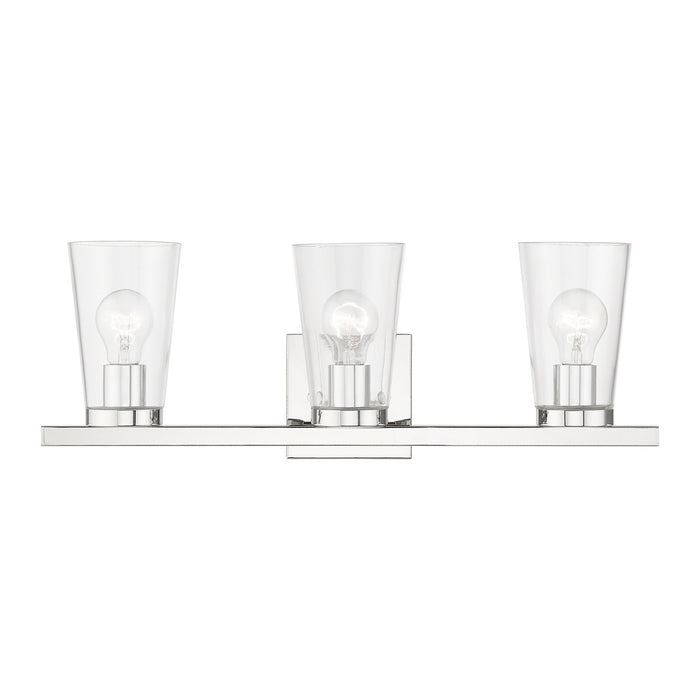 Livex Lighting 17623-05 Three Light Vanity Sconce, Polished Chrome