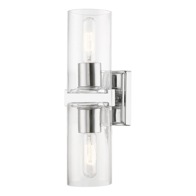 Livex Lighting 18032-05 Two Light Vanity Sconce, Polished Chrome