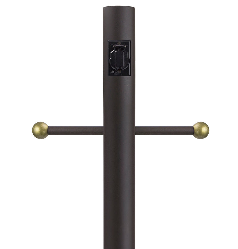 Wave Lighting 293-C-BZ Outdoor Direct Burial Lamp Post, Bronze