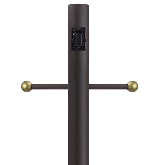 Wave Lighting 293-C-BZ Outdoor Direct Burial Lamp Post, Bronze