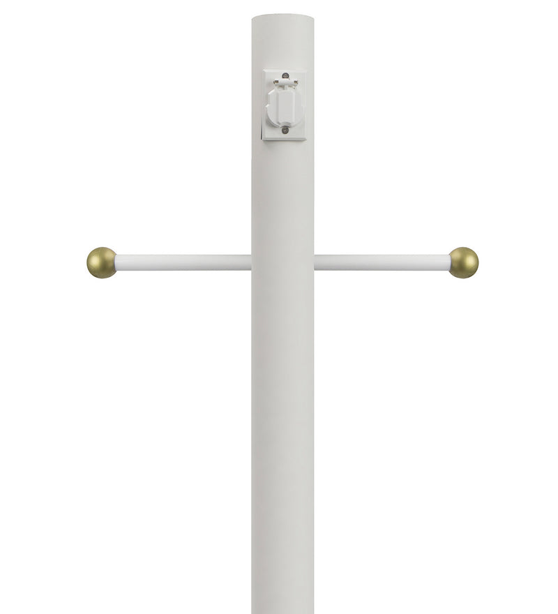 Wave Lighting 293-C-WH Outdoor Direct Burial Lamp Post, White