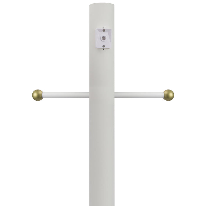 Wave Lighting 295-320-WH Outdoor Direct Burial Lamp Post, White
