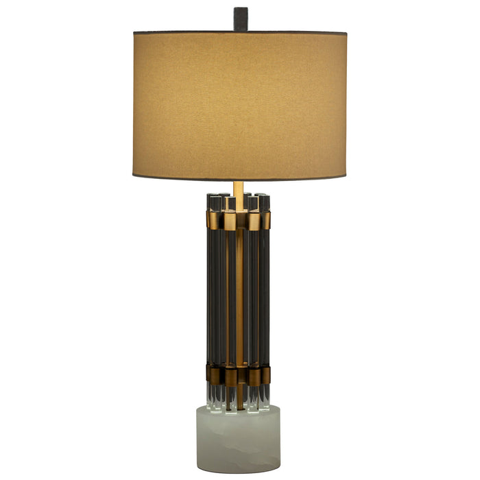 Cyan 10354-1 LED Table Lamp, Brass