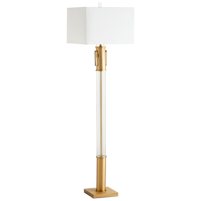 Cyan 10546-1 LED Table Lamp, Aged Brass