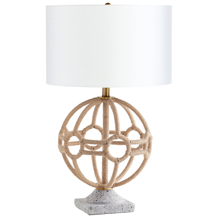 Cyan 10548-1 LED Table Lamp, Aged Brass