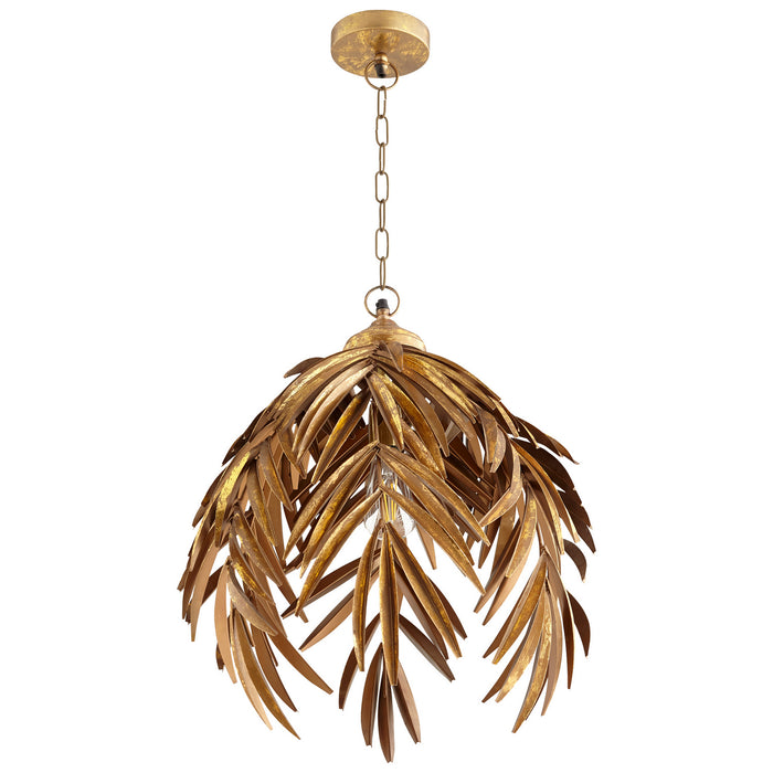 Cyan 10563 One Light Pendant, Aged Brass