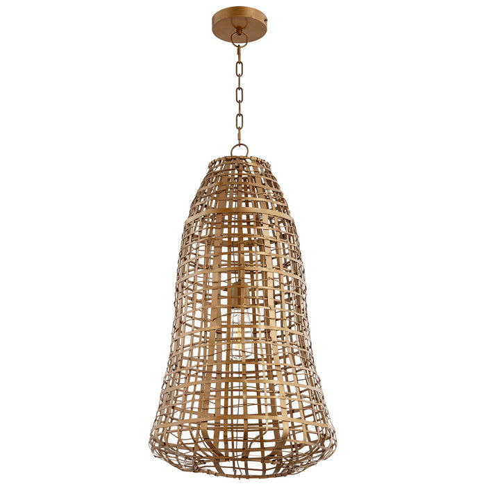 Cyan 10685 One Light Pendant, Antique Brass
