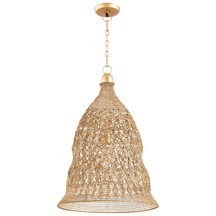Cyan 10753 One Light Pendant, Aged Brass