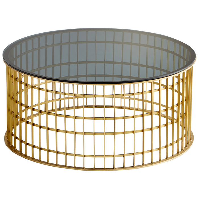 Cyan 10778 Coffee Table, Antique Brass