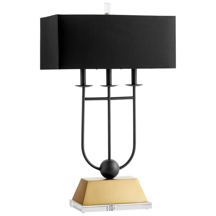 Cyan 10983-1 LED Table Lamp, Black And Gold