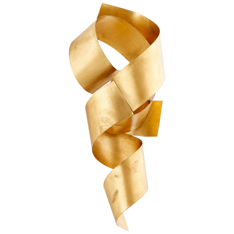 Cyan 10987 Sculpture, Gold Leaf