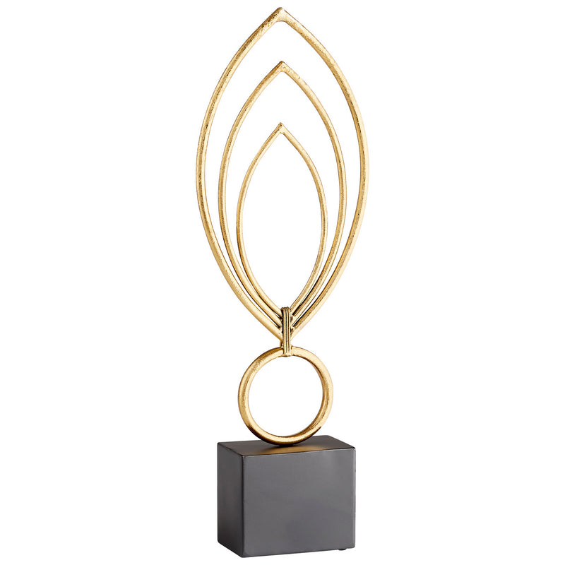 Cyan 11044 Sculpture, Gold And Black