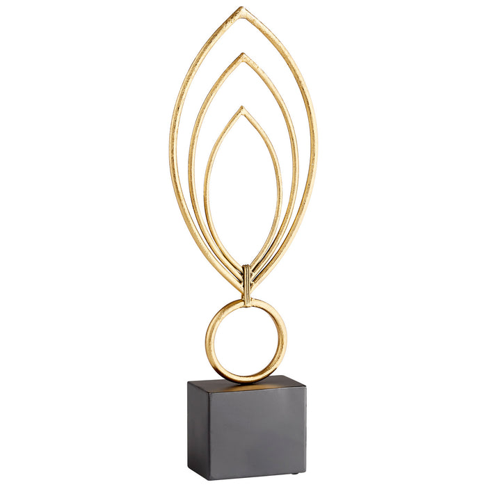 Cyan 11044 Sculpture, Gold And Black
