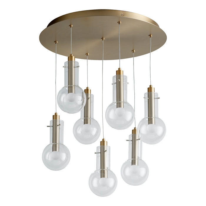 Cyan 11396 LED Pendant, Aged Brass