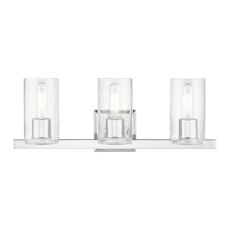 Livex Lighting 18033-05 Three Light Vanity Sconce, Polished Chrome