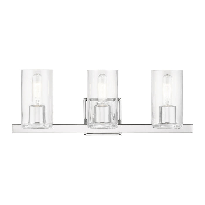 Livex Lighting 18033-05 Three Light Vanity Sconce, Polished Chrome