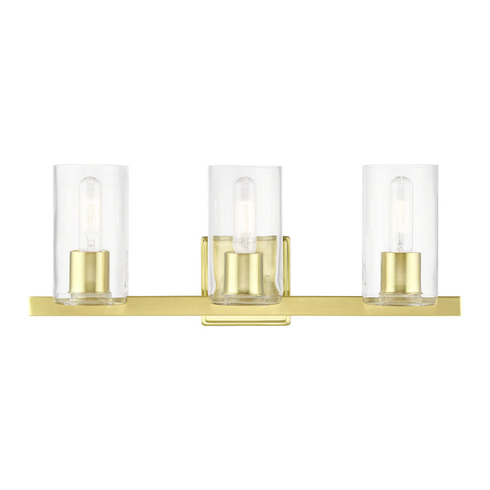 Livex Lighting 18033-12 Three Light Vanity Sconce, Satin Brass