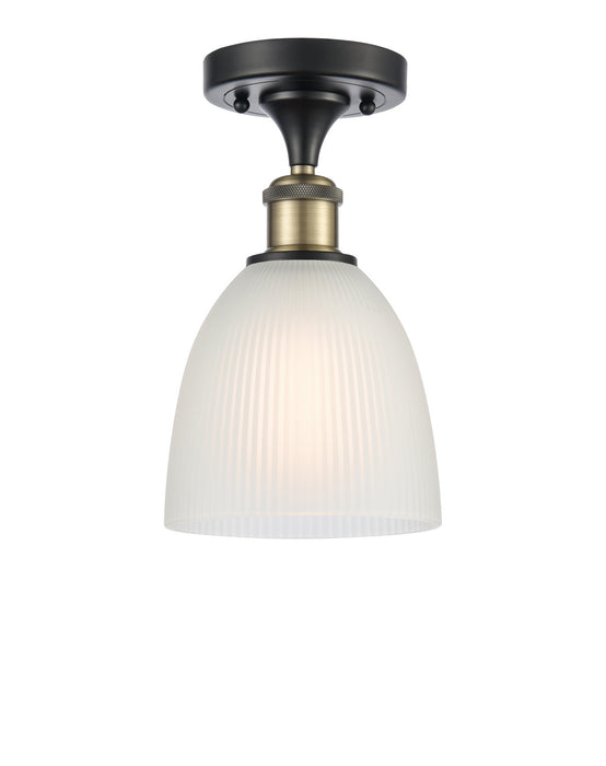 Innovations 516-1C-BAB-G381-LED LED Semi-Flush Mount, Black Antique Brass