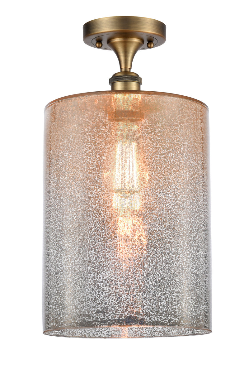 Innovations 516-1C-BB-G116-L-LED LED Semi-Flush Mount, Brushed Brass