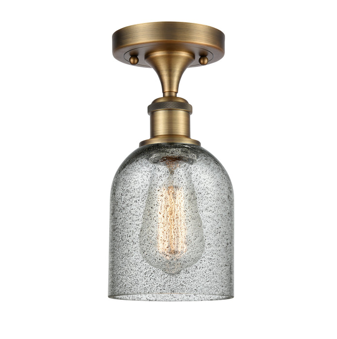 Innovations 516-1C-BB-G257-LED LED Semi-Flush Mount, Brushed Brass