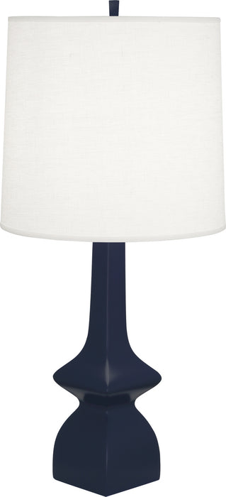 Robert Abbey MMB10 One Light Table Lamp, MATTE MIDNIGHT BLUE GLAZED CERAMIC