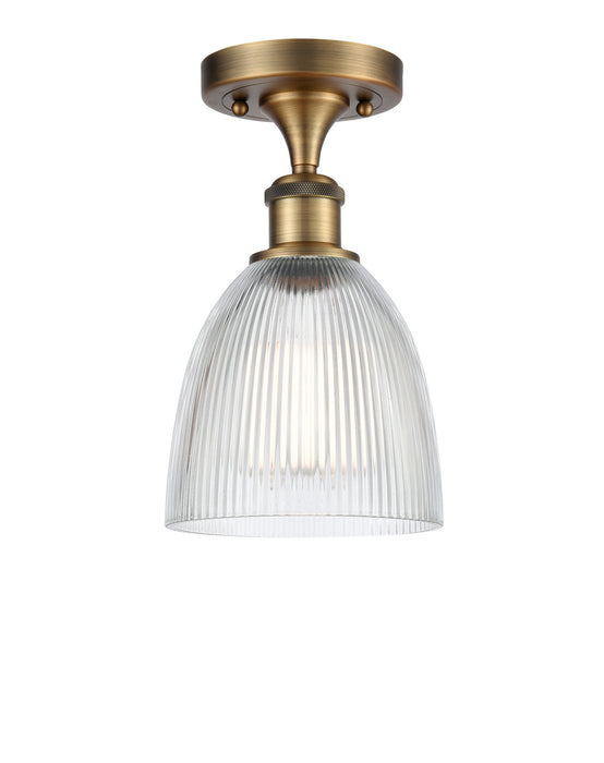 Innovations 516-1C-BB-G382-LED LED Semi-Flush Mount, Brushed Brass