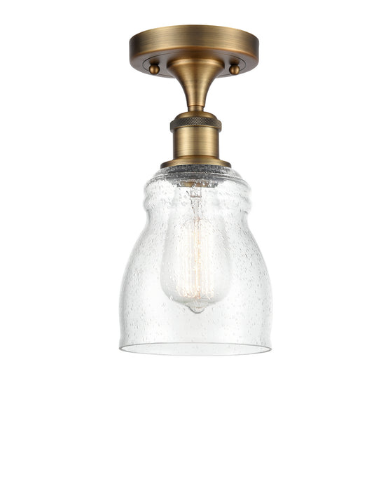 Innovations 516-1C-BB-G394-LED LED Semi-Flush Mount, Brushed Brass