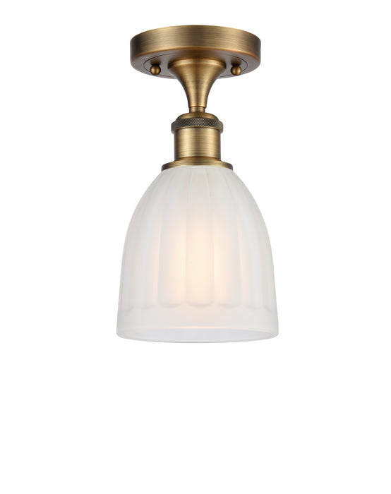 Innovations 516-1C-BB-G441-LED LED Semi-Flush Mount, Brushed Brass
