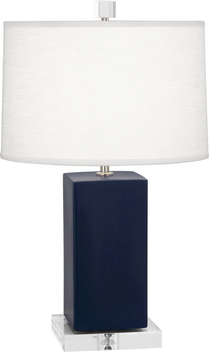 Robert Abbey MMB90 One Light Accent Lamp, Matte Midnight Blue Glazed Ceramic