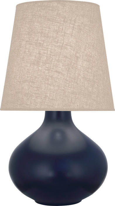 Robert Abbey MMB98 One Light Table Lamp, Matte Midnight Blue Glazed Ceramic