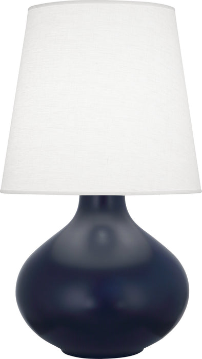 Robert Abbey MMB99 One Light Table Lamp, Matte Midnight Blue Glazed Ceramic