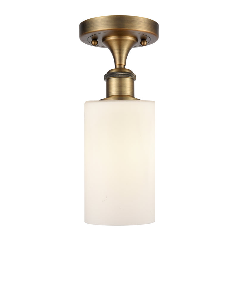 Innovations 516-1C-BB-G801-LED LED Semi-Flush Mount, Brushed Brass