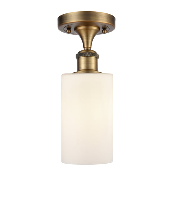 Innovations 516-1C-BB-G801-LED LED Semi-Flush Mount, Brushed Brass