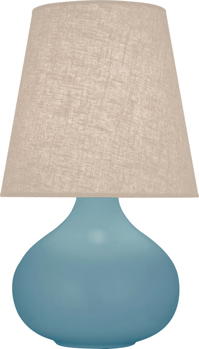 Robert Abbey MOB91 One Light Accent Lamp, Matte Steel Blue Glazed Ceramic