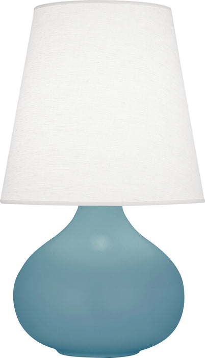 Robert Abbey MOB93 One Light Accent Lamp, Matte Steel Blue Glazed Ceramic