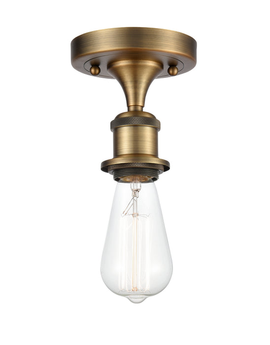 Innovations 516-1C-BB-LED LED Semi-Flush Mount, Brushed Brass