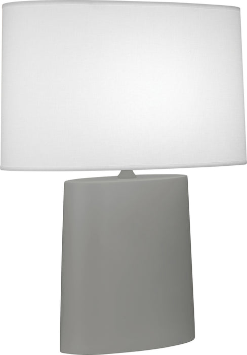 Robert Abbey MST03 One Light Table Lamp, Matte Smoky Taupe Glazed Ceramic