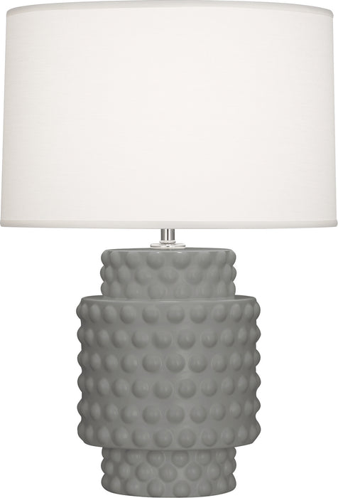 Robert Abbey MST09 One Light Accent Lamp, Matte Smoky Taupe Glazed Textured Ceramic