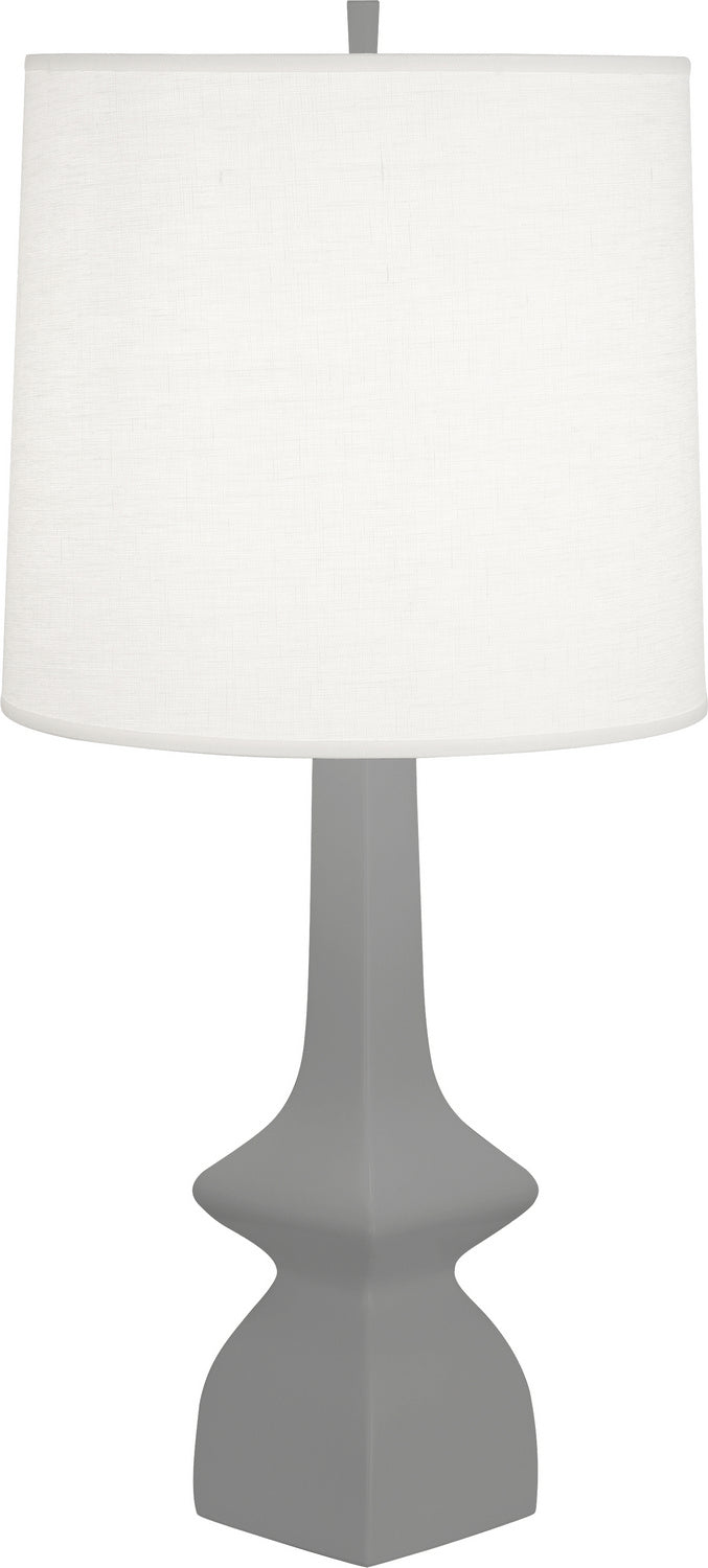 Robert Abbey MST10 One Light Table Lamp, MATTE SMOKY TAUPE GLAZED CERAMIC