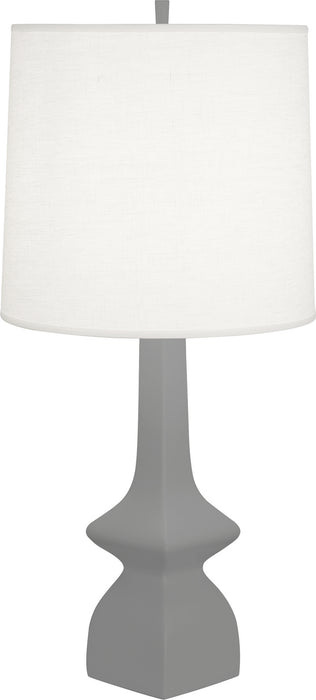 Robert Abbey MST10 One Light Table Lamp, MATTE SMOKY TAUPE GLAZED CERAMIC