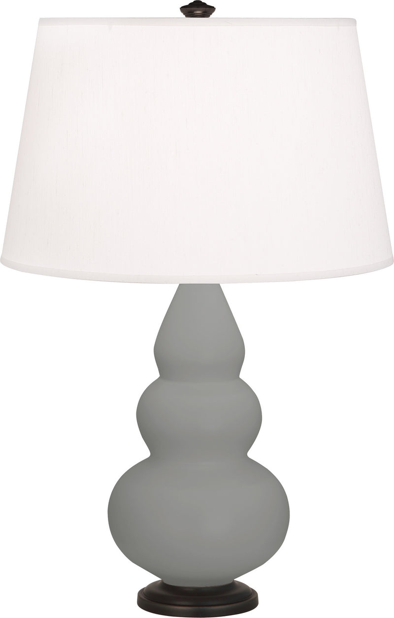 Robert Abbey MST31 One Light Accent Lamp, Matte Smoky Taupe Glazed Ceramic w/Deep Patina Bronzeed