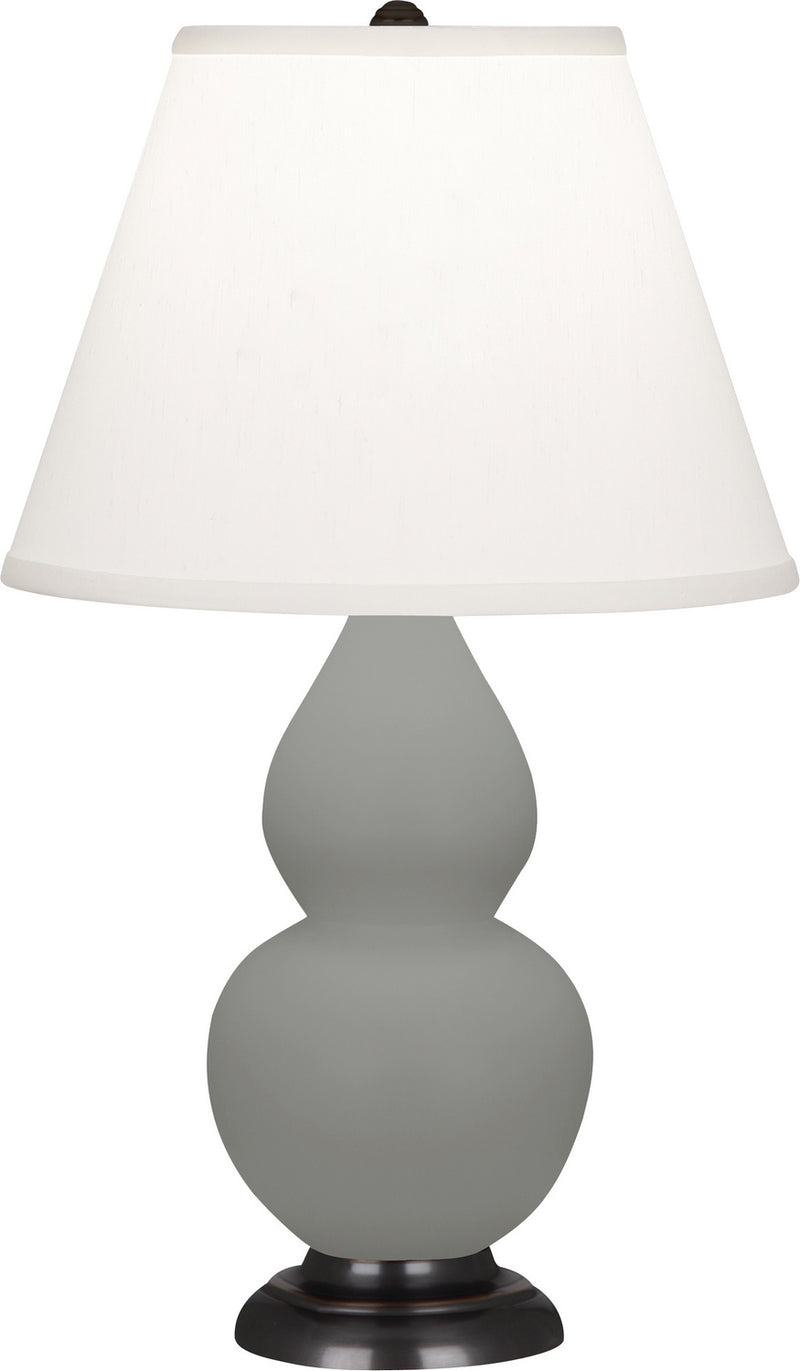 Robert Abbey MST51 One Light Accent Lamp, Matte Smokey Taupe Glazed Ceramic w/Bronzeed