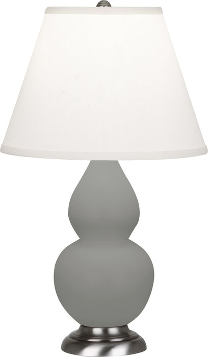 Robert Abbey MST52 One Light Accent Lamp, Matte Smokey Taupe Glazed Ceramic w/Antique Silvered