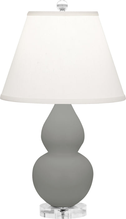 Robert Abbey MST53 One Light Accent Lamp, Matte Smokey Taupe Glazed Ceramic w/Lucite