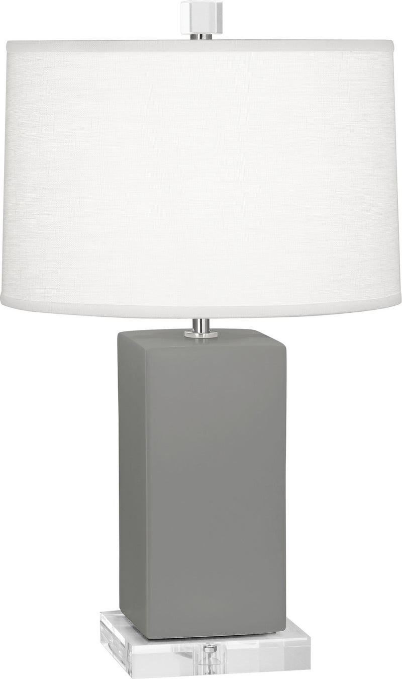 Robert Abbey MST90 One Light Accent Lamp, Matte Smoky Taupe Glazed Ceramic