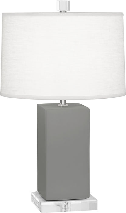 Robert Abbey MST90 One Light Accent Lamp, Matte Smoky Taupe Glazed Ceramic