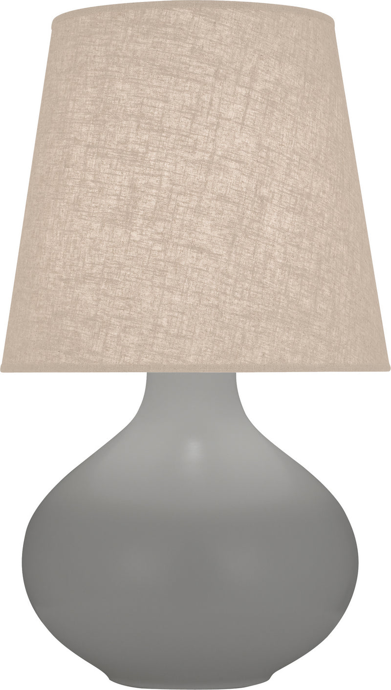 Robert Abbey MST98 One Light Table Lamp, Matte Smoky Taupe Glazed Ceramic