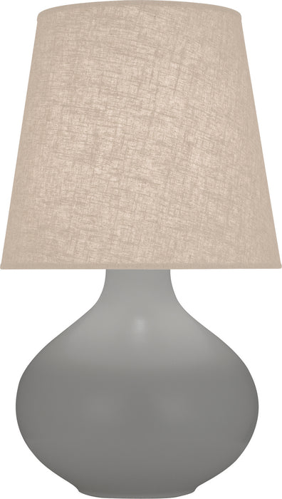 Robert Abbey MST98 One Light Table Lamp, Matte Smoky Taupe Glazed Ceramic