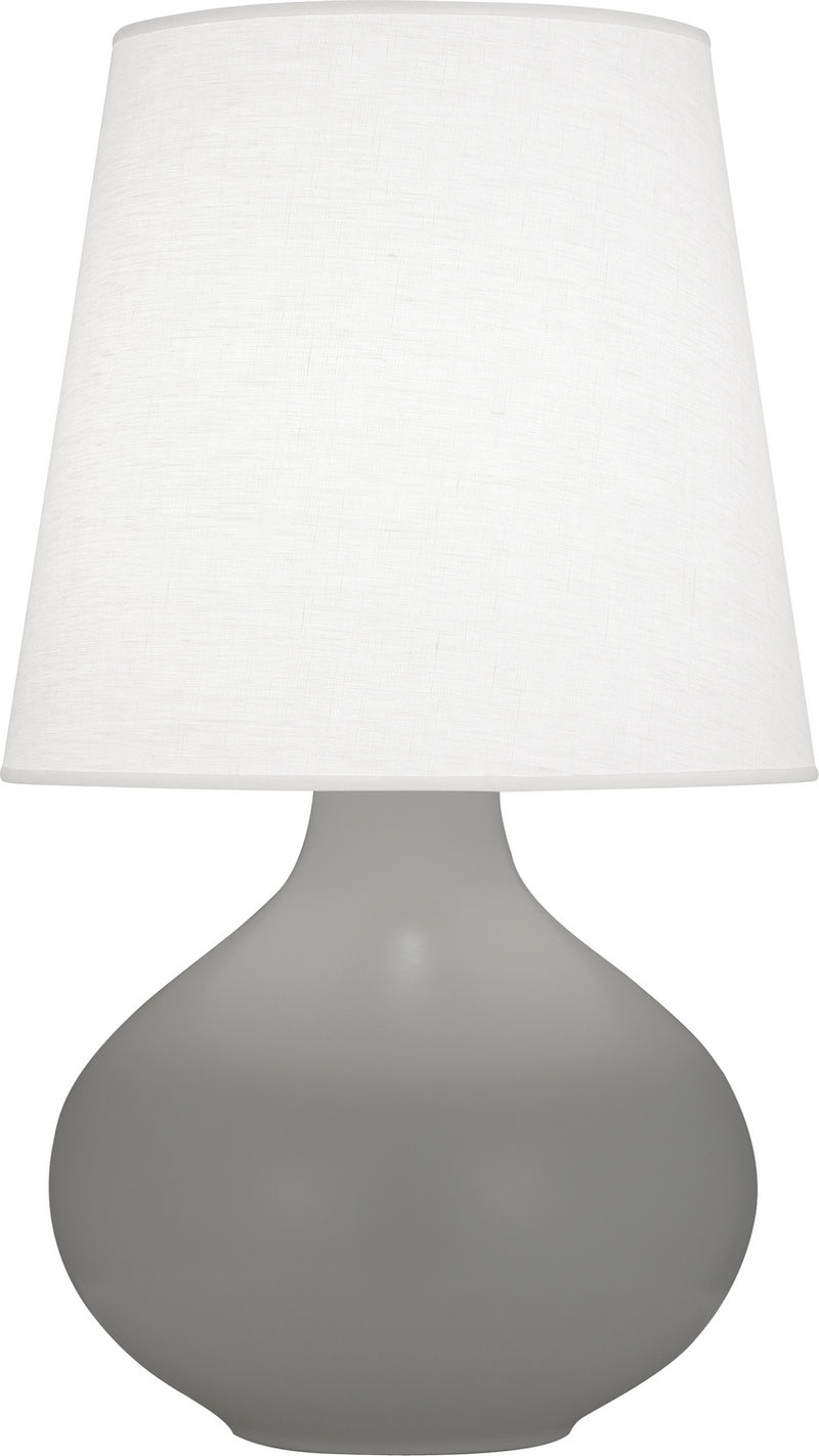 Robert Abbey MST99 One Light Table Lamp, Matte Smoky Taupe Glazed Ceramic